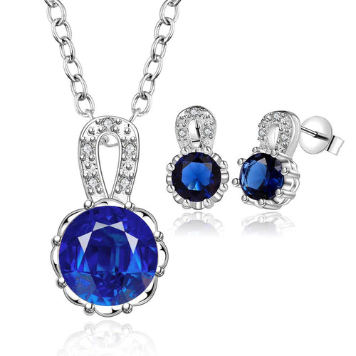 best friends silver jewelry set white stone 8 E+N african jewelry set wedding decoration 3 ELY