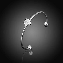 best friends silver plated Plum flower men bracelet bijoux women SMTB226 ELY
