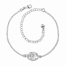 best friends silver plated anklet Crystal eye bracelet on a leg collier plastron femme HBA 1 ELY