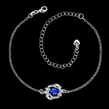 best friends silver plated anklet Crystal eye bracelet on a leg collier plastron femme HBA 1 ELY