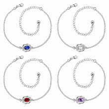 best friends silver plated anklet Crystal eye bracelet on a leg collier plastron femme HBA 1 ELY