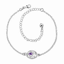 best friends silver plated anklet Crystal eye bracelet on a leg collier plastron femme HBA 1 ELY