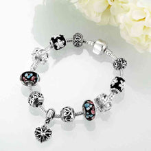 best friends silver plated bracelets Double color fall heart pulseiras Hand Madeball PFDH 35 ELY