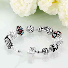 best friends silver plated bracelets Double color fall heart pulseiras Hand Madeball PFDH 35 ELY