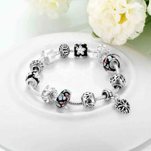 best friends silver plated bracelets Double color fall heart pulseiras Hand Madeball PFDH 35 ELY