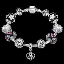 best friends silver plated bracelets Double color fall heart pulseiras Hand Madeball PFDH 35 ELY