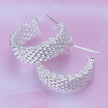 best friends silver plated clip on earrings Weaved Web stud ear cuff accessories 165 ELY