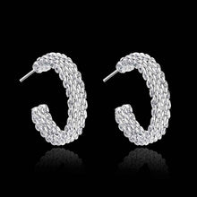 best friends silver plated clip on earrings Weaved Web stud ear cuff accessories 165 ELY