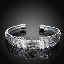 best friends silver plated friendship bangle Flowers line Women Wedding Bracelet joyas SMTB145 ELY