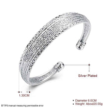 best friends silver plated friendship bangle Flowers line Women Wedding Bracelet joyas SMTB145 ELY