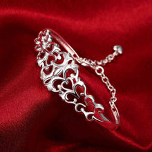 best friends silver plated friendship bangle Heart-shaped vines women pulseras horloge HBB 33 ELY