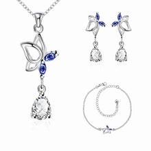 best friends silver plated jewelry sets Dance butterfly ring + Earrings african jewelry set joias 41 ELY