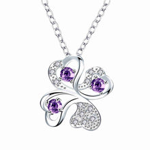 best friends silver plated pendants Fourth flower buckle collier femme ruby jewelry181 ELY