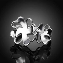 best friends silver ring Flower size anel de ouro bijouterie 745 ELY