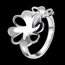 best friends silver ring Flower size anel de ouro bijouterie 745 ELY