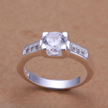 best friends silver wedding rings Austria Crystal opal joyas 67 ELY