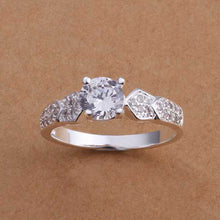 best friends silver wedding rings Austria Crystal opal joyas 67 ELY