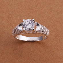 best friends silver wedding rings Austria Crystal opal joyas 67 ELY