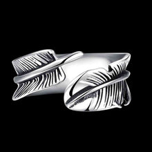 best friends stainless steel ring Feather aliancas Gift for her MAYAR241 ELY