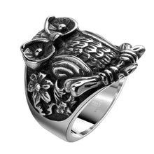 best friends stainless steel wedding rings small Owl anillos bijoux femme MAYAR 92 ELY