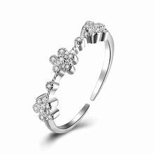 exo 925 Sterling Silver rings Flower vine anel de ouro ruby jewelry293 ELY