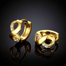 exo 18K Gold Plating channel earrings 8-words clip brinco men jewelry SKGE 45 ELY