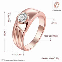 exo 18K Gold Plating engagement ring Circle of crysta anillos bear jewelry display ELY