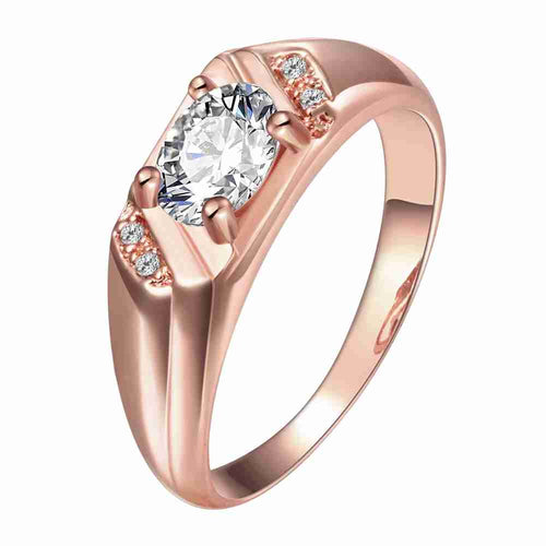 exo 18K Gold Plating rings Inner arc crystal prices in euros bijoux women ELY