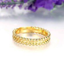 exo 18K Gold Plating rings thin beads anel masculino men jewelry ELY