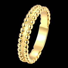 exo 18K Gold Plating rings thin beads anel masculino men jewelry ELY