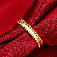 exo 18K Gold Plating rings thin beads anel masculino men jewelry ELY