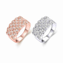 exo 18K Gold Plating wedding rings Wide row drilling anillos bear Elegant3 3 ELY