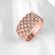 exo 18K Gold Plating wedding rings Wide row drilling anillos bear Elegant3 3 ELY