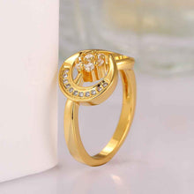 exo 18K Gold Plated rings crystal flower anel masculino Elegant SKGR 65 ELY