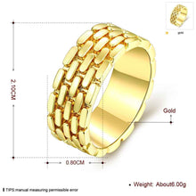 exo 18k gold plated engagement ring Round drum anel margarida ELY