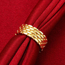 exo 18k gold plated engagement ring Round drum anel margarida ELY