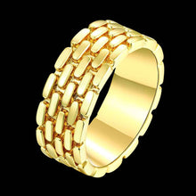 exo 18k gold plated engagement ring Round drum anel margarida ELY