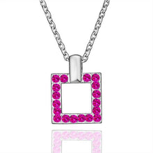 exo 18k gold plated pendants violetta square collares populares charm 49 ELY