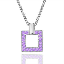 exo 18k gold plated pendants violetta square collares populares charm 49 ELY