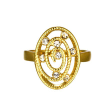 exo 18k gold plated rings for men insets pierced round men ring SKGR 99 ELY