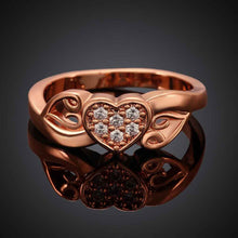 exo 18k gold plated wedding rings insets heart anillos bear Gift for her SKGR 68 ELY