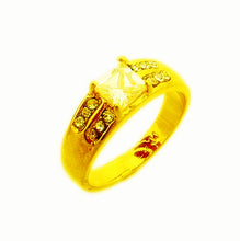 exo 24k gold plated ring fine white cryatal anel charms322 ELY