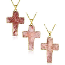 exo Druzy Stone necklaces & pendants Half-wave moonlight maxi necklace diy296 ELY