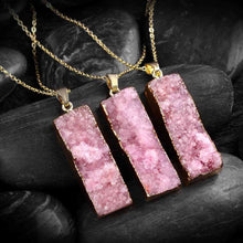 exo Druzy Stone necklaces & pendants Half-wave moonlight maxi necklace diy296 ELY