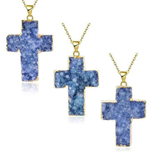 exo Druzy Stone necklaces & pendants Half-wave moonlight maxi necklace diy296 ELY