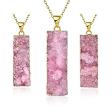 exo Druzy Stone necklaces & pendants Half-wave moonlight maxi necklace diy296 ELY