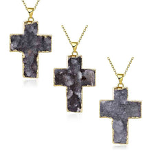 exo Druzy Stone necklaces & pendants Half-wave moonlight maxi necklace diy296 ELY