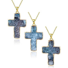 exo Druzy Stone necklaces & pendants Half-wave moonlight maxi necklace diy296 ELY