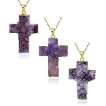 exo Druzy Stone necklaces & pendants Half-wave moonlight maxi necklace diy296 ELY