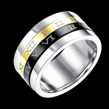 exo Titanium Steel rings Three color arc opal ruby jewelry122 ELY